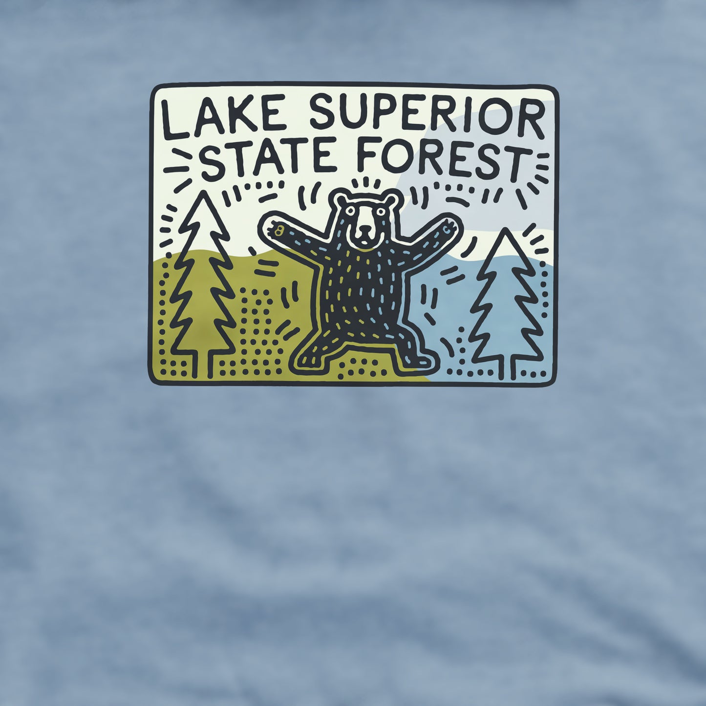 Lake Superior State Forest Crewneck Sweatshirt Adventure and Outdoors Themed Sweatshirt