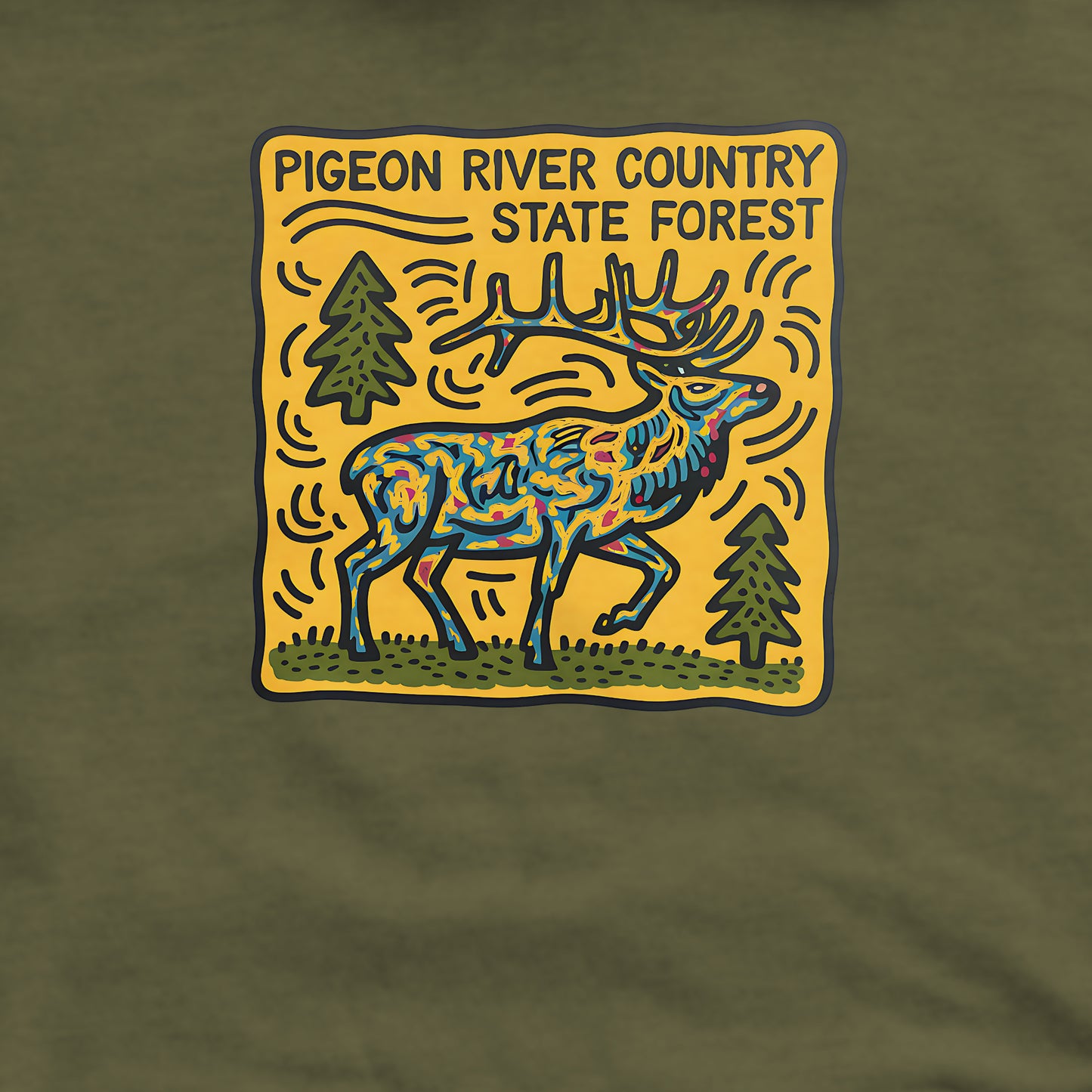 Pigeon River Country State Forest Crewneck Sweatshirt Adventure and Outdoors Themed Sweatshirt