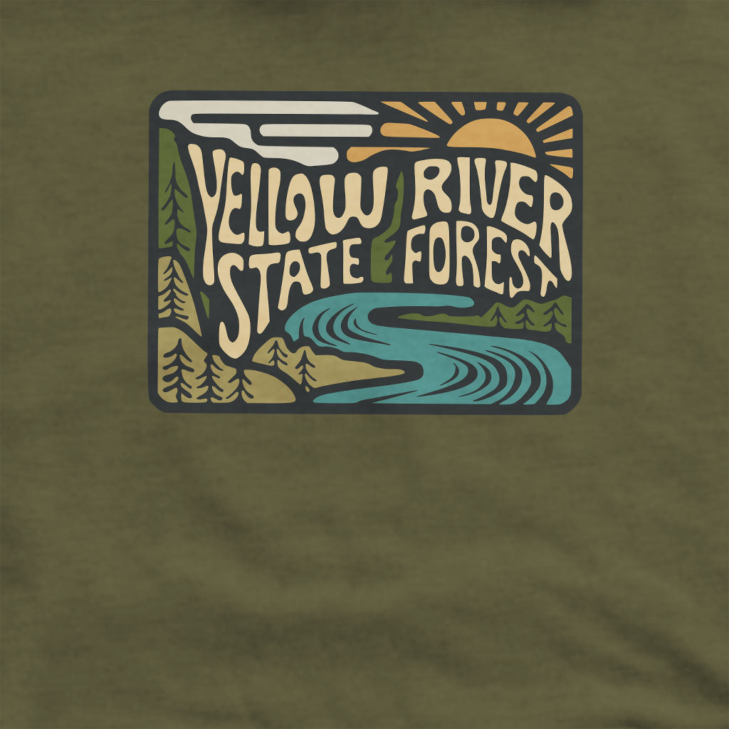 Yellow River State Forest Crewneck Sweatshirt Adventure and Outdoors Themed Sweatshirt