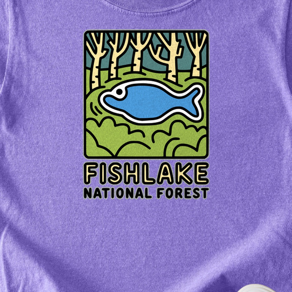 Fishlake National Forest Kids Cotton T-Shirt