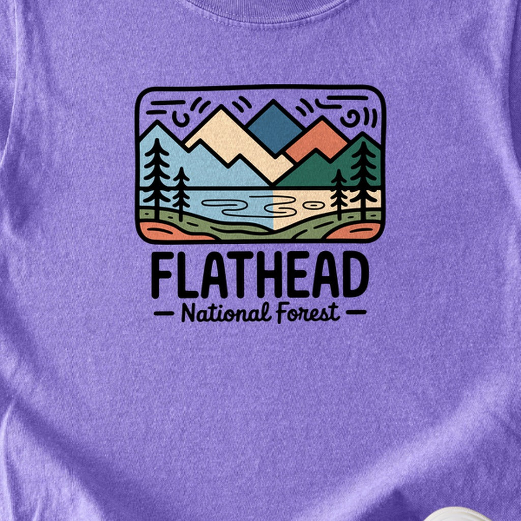 Flathead National Forest Kids Cotton T-Shirt