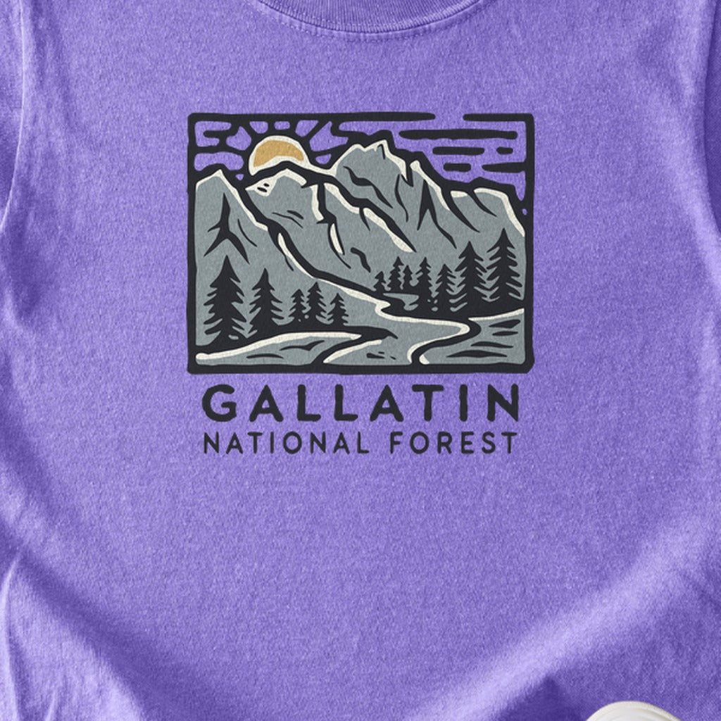 Gallatin National Forest Kids Cotton T-Shirt