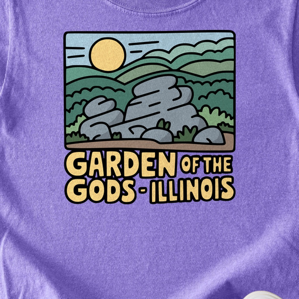 Garden of the Gods Illinois Kids Cotton T-Shirt