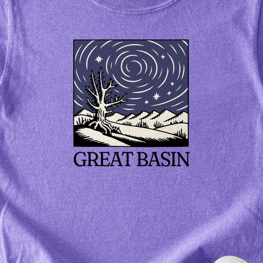 Great Basin National Park at Night Kids Cotton T-Shirt