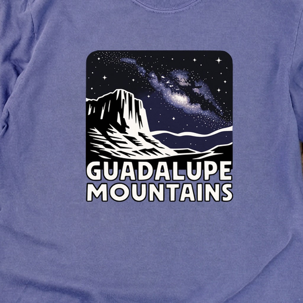 Guadalupe Mountains at Night Cotton Long Sleeve