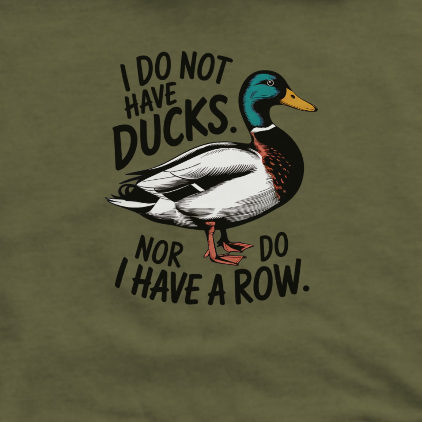 Ducks in a Row Hoodie Adventure and Outdoors Themed Hoodie