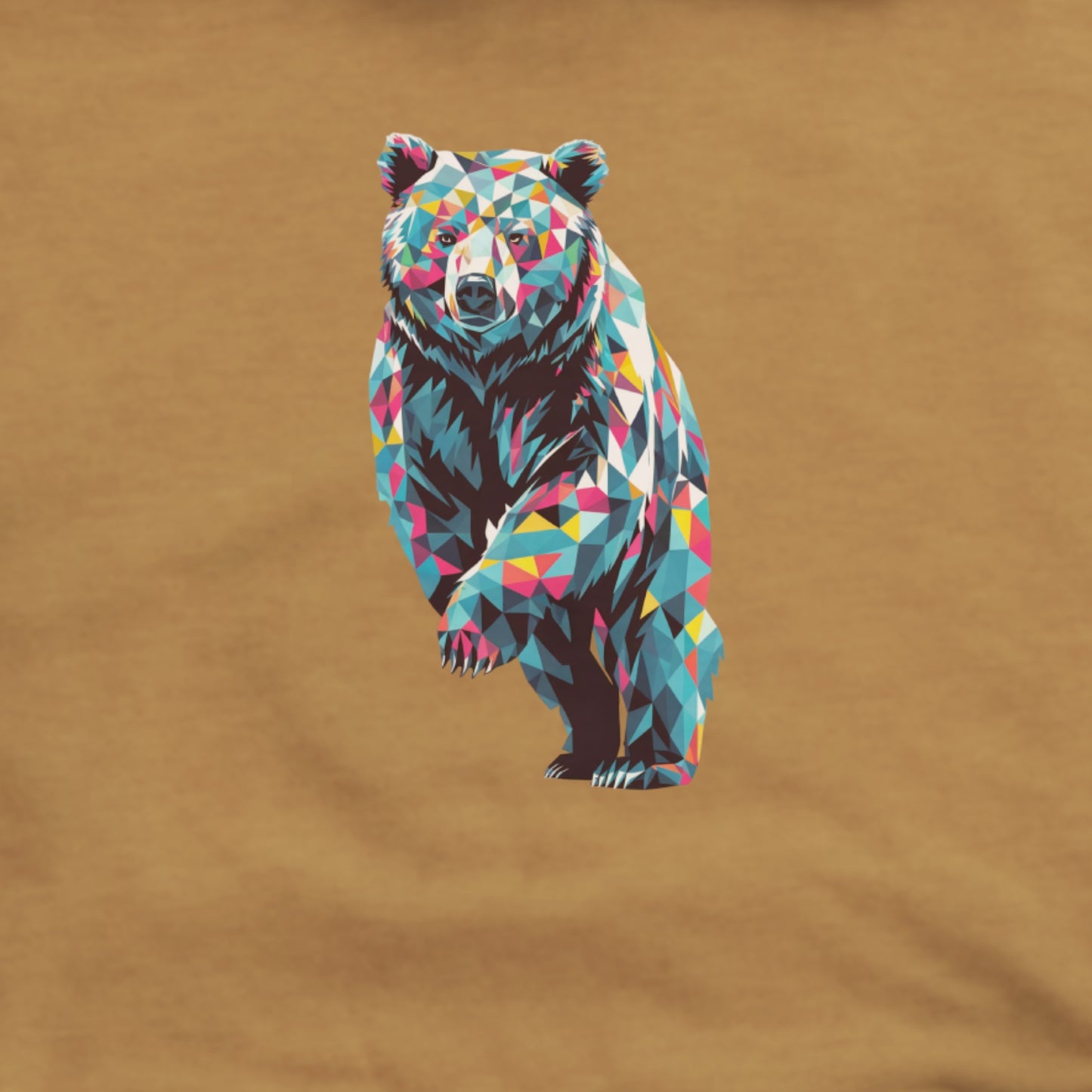 Bear Mosaic Hoodie Adventure and Outdoors Themed Hoodie
