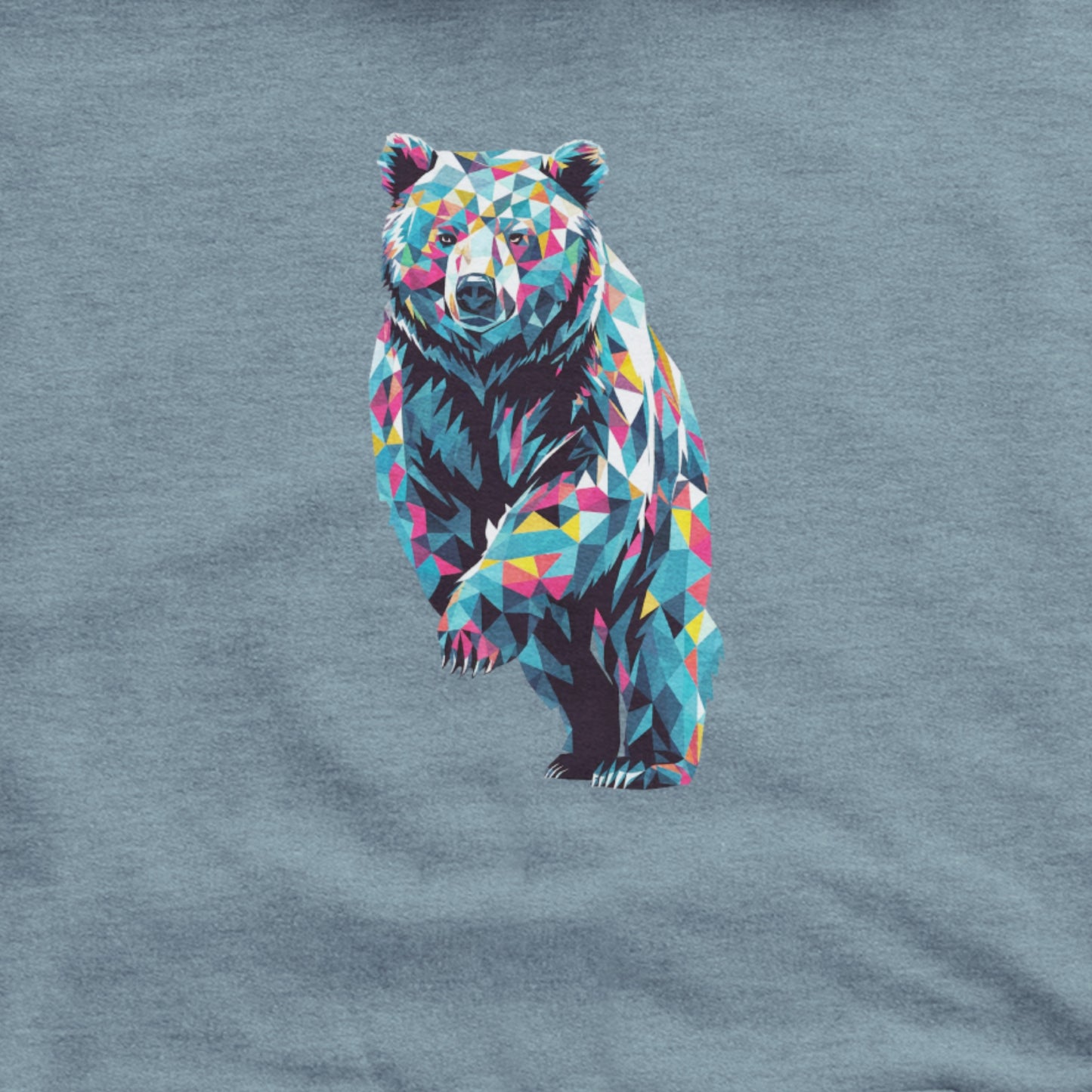 Bear Mosaic Hoodie Adventure and Outdoors Themed Hoodie