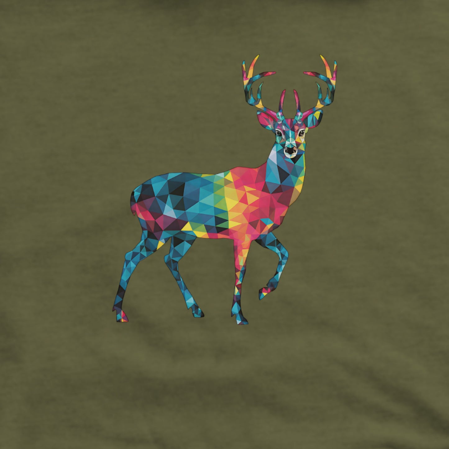 Deer Mosaic Hoodie Adventure and Outdoors Themed Hoodie