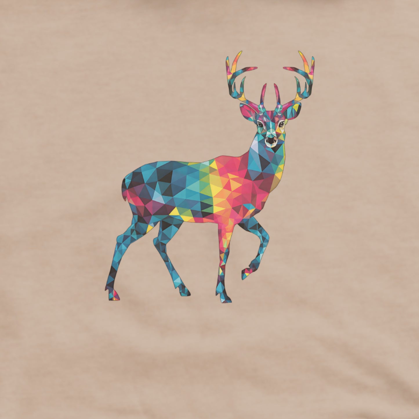 Deer Mosaic Hoodie Adventure and Outdoors Themed Hoodie