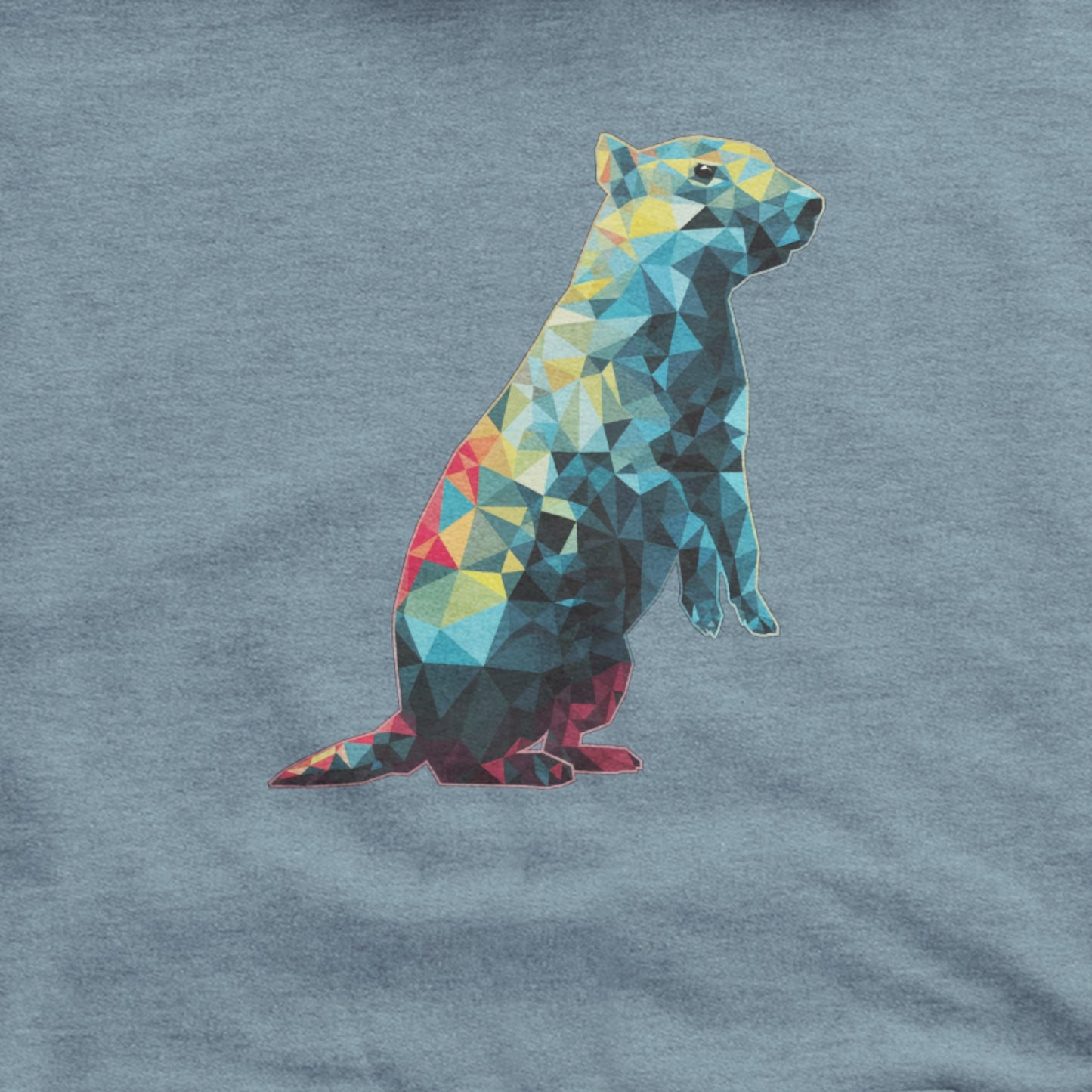 Prairie Dog Mosaic Hoodie Adventure and Outdoors Themed Hoodie
