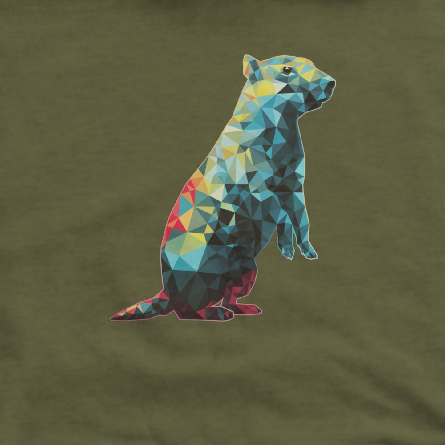 Prairie Dog Mosaic Hoodie Adventure and Outdoors Themed Hoodie