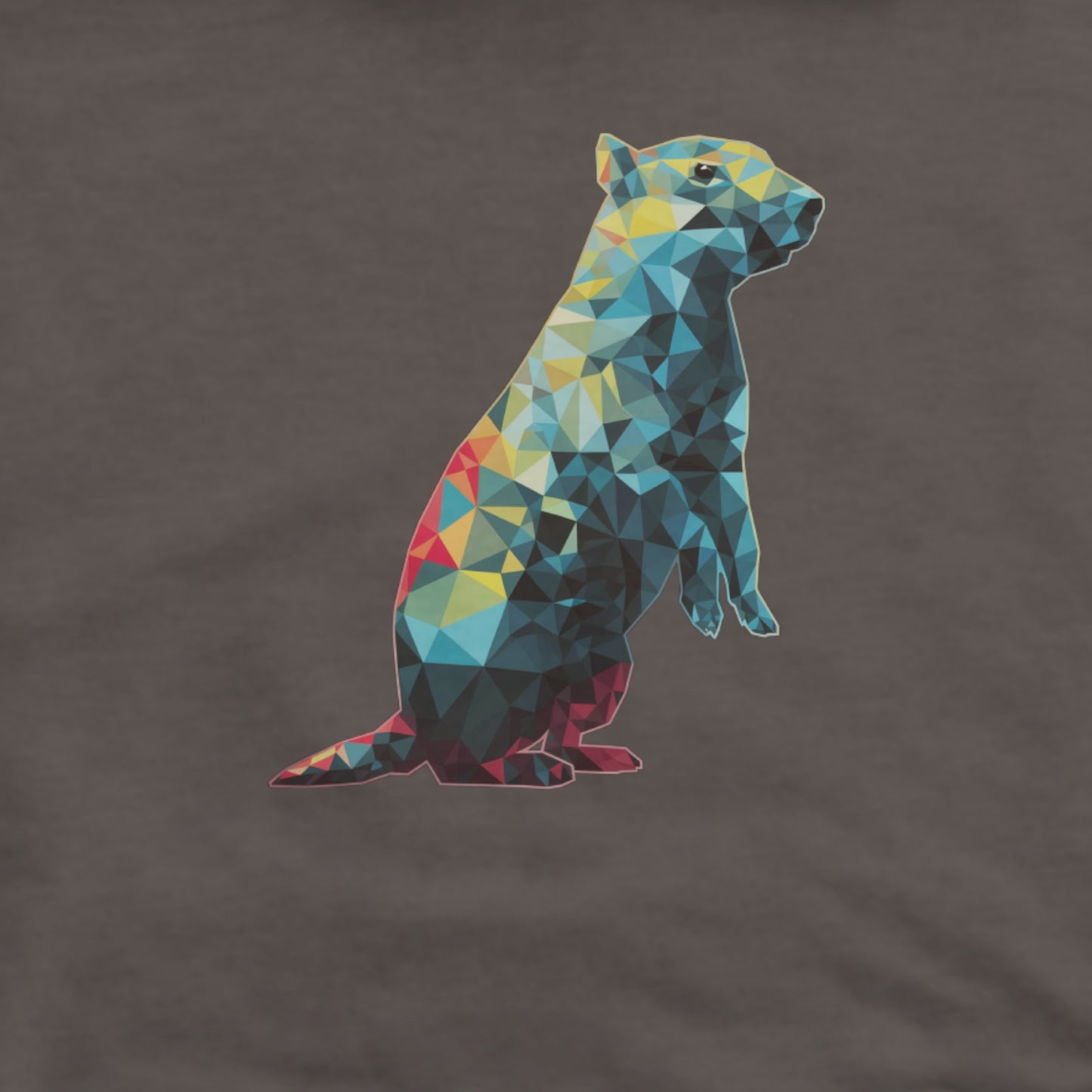 Prairie Dog Mosaic Hoodie Adventure and Outdoors Themed Hoodie