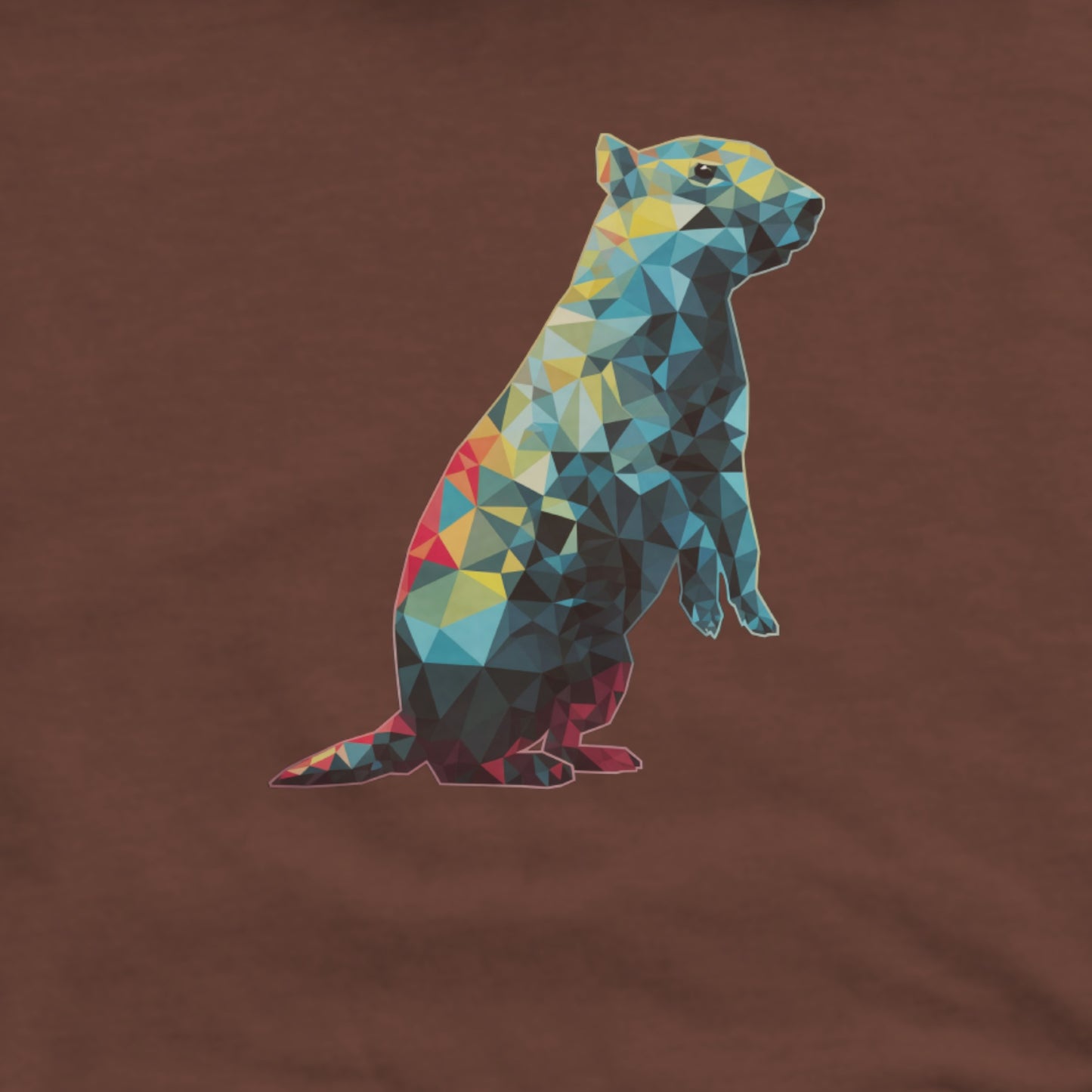 Prairie Dog Mosaic Hoodie Adventure and Outdoors Themed Hoodie
