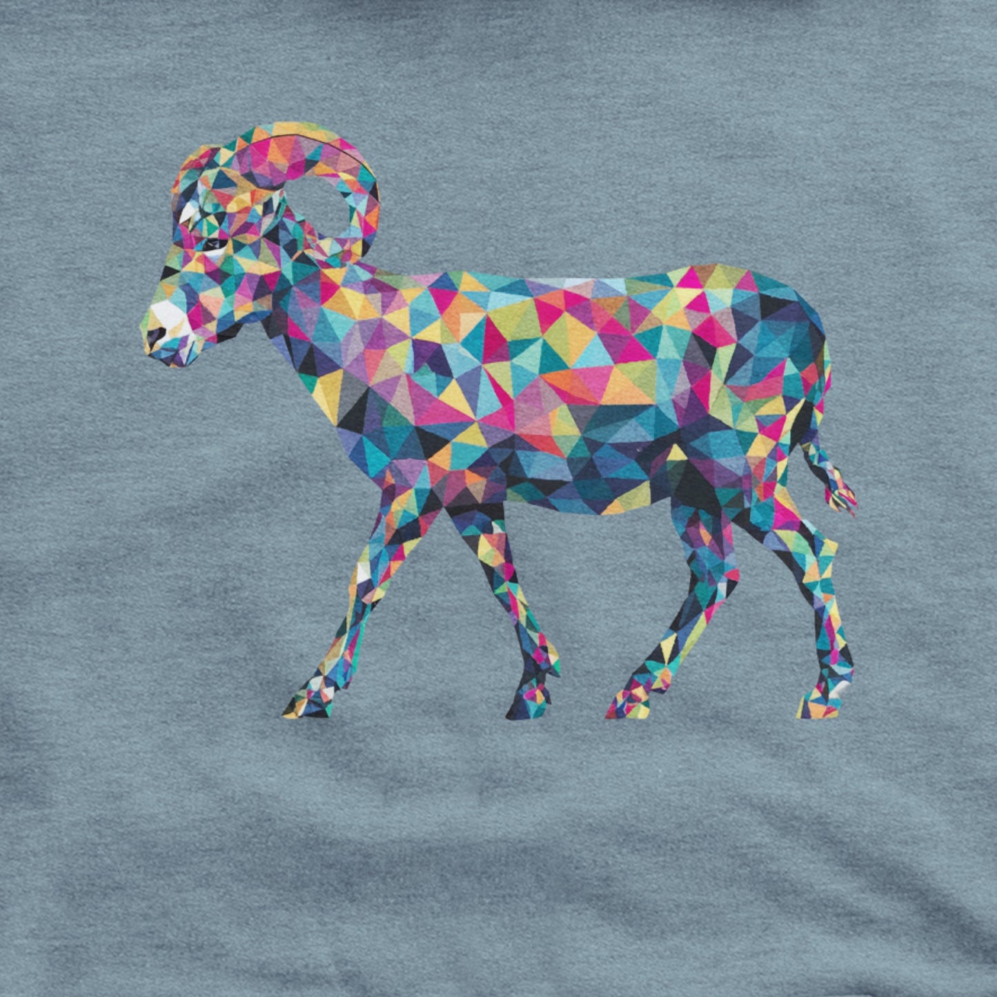Ram Mosaic Hoodie Adventure and Outdoors Themed Hoodie