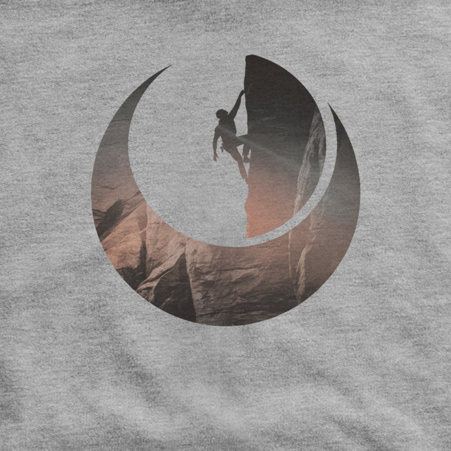 Rock Climber Silhouette Hoodie Adventure and Outdoors Themed Hoodie