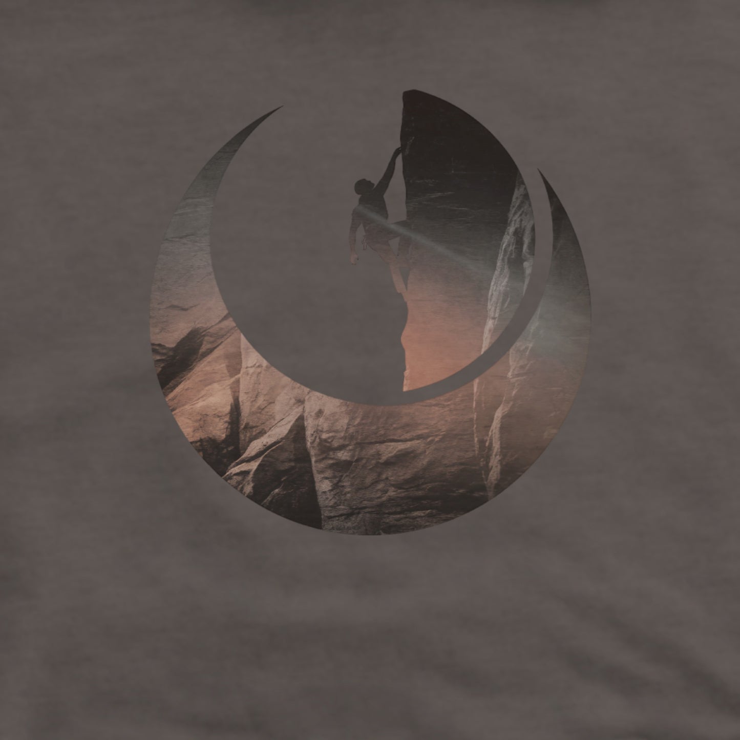 Rock Climber Silhouette Hoodie Adventure and Outdoors Themed Hoodie