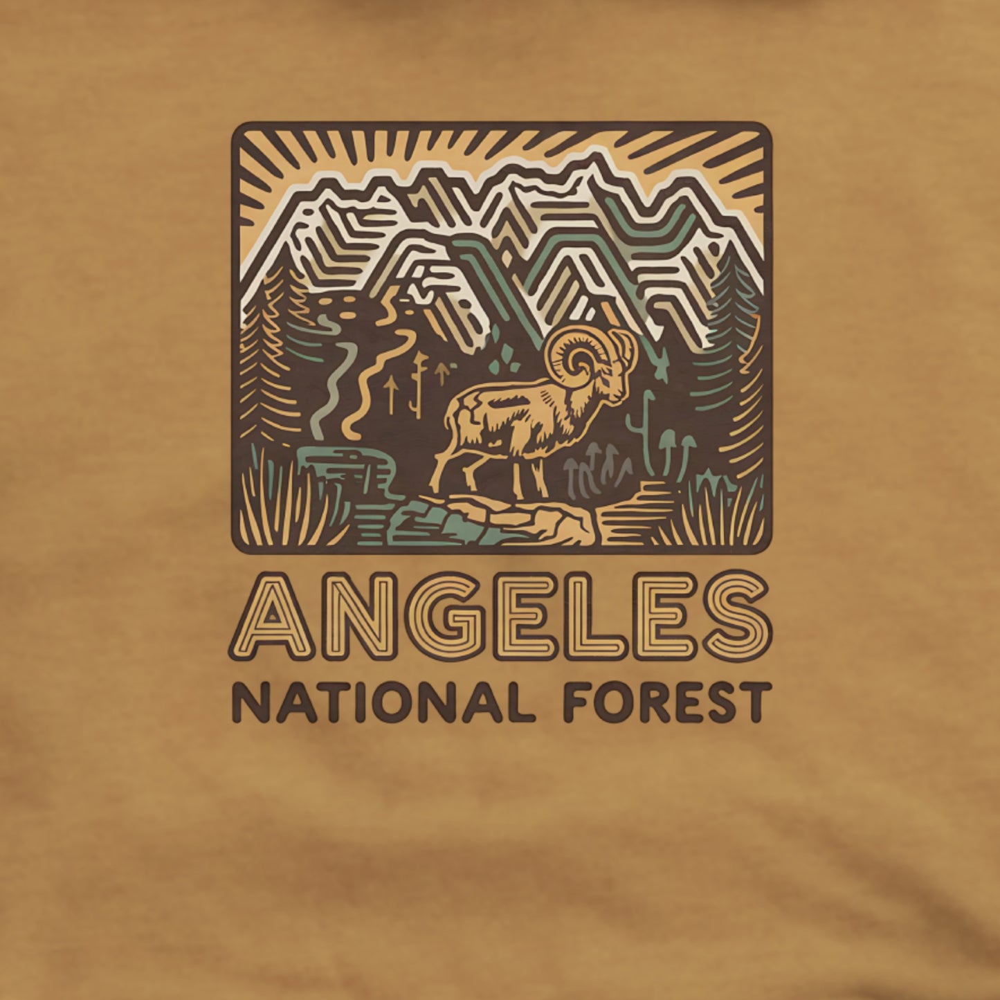 Angeles National Forest Hoodie Adventure and Outdoors Themed Hoodie