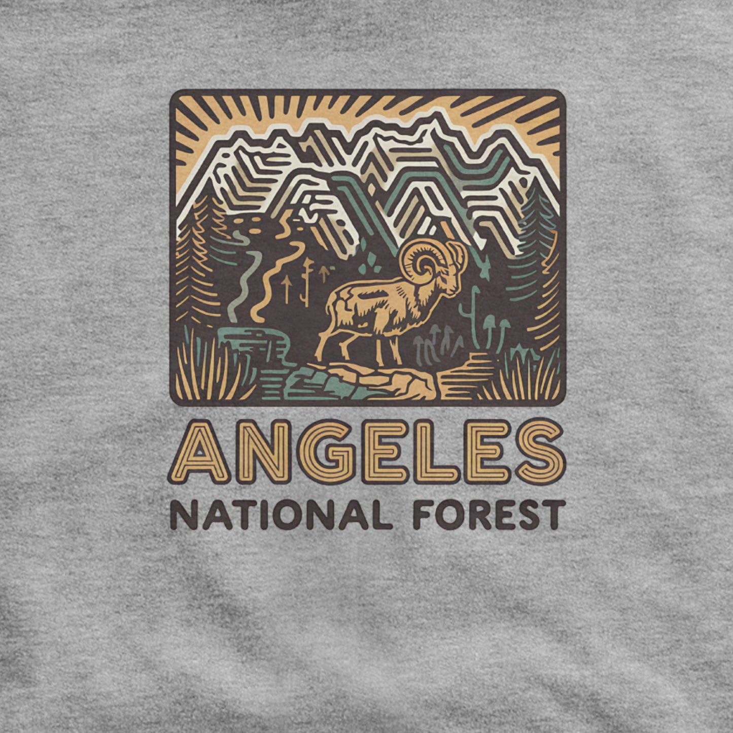 Angeles National Forest Hoodie Adventure and Outdoors Themed Hoodie