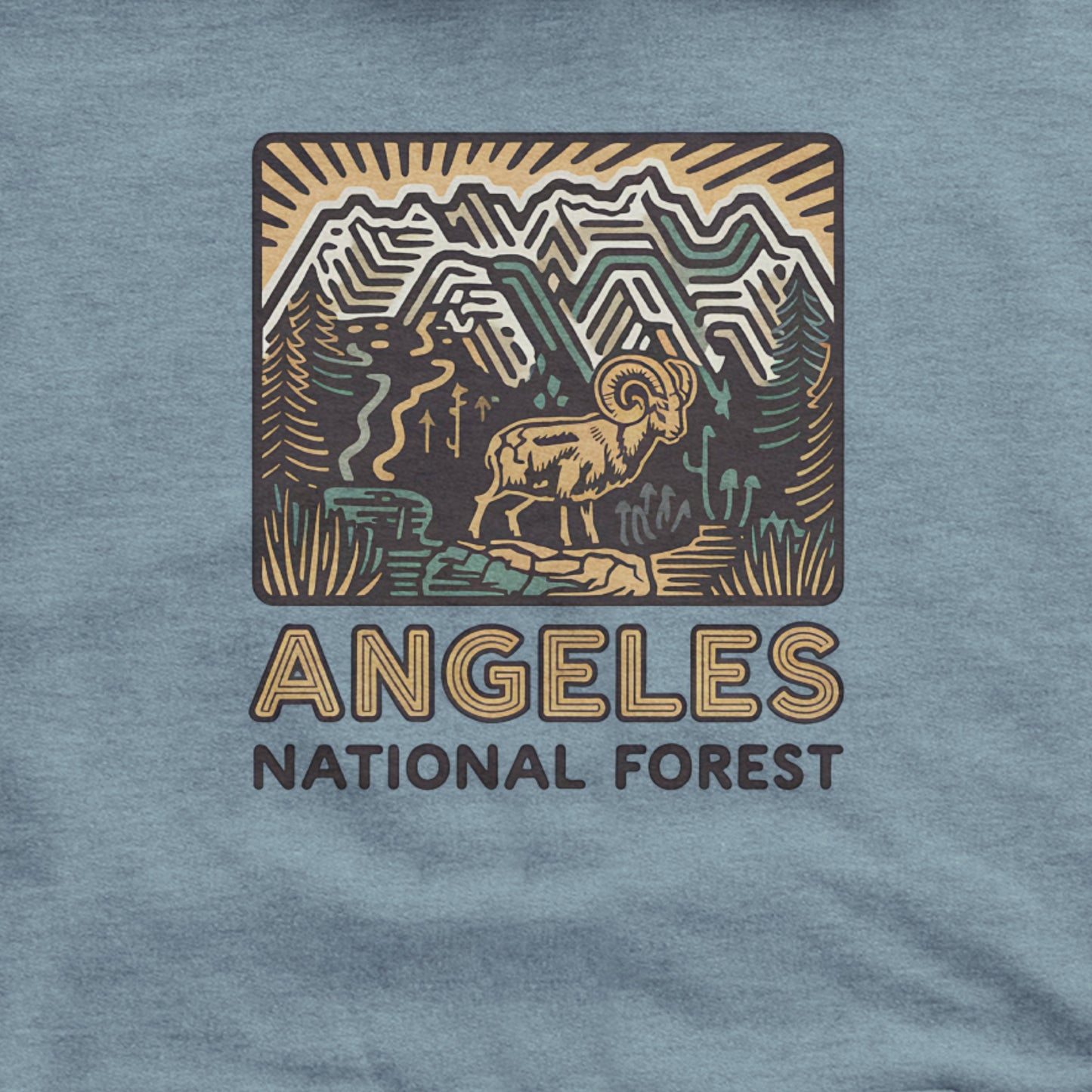 Angeles National Forest Hoodie Adventure and Outdoors Themed Hoodie