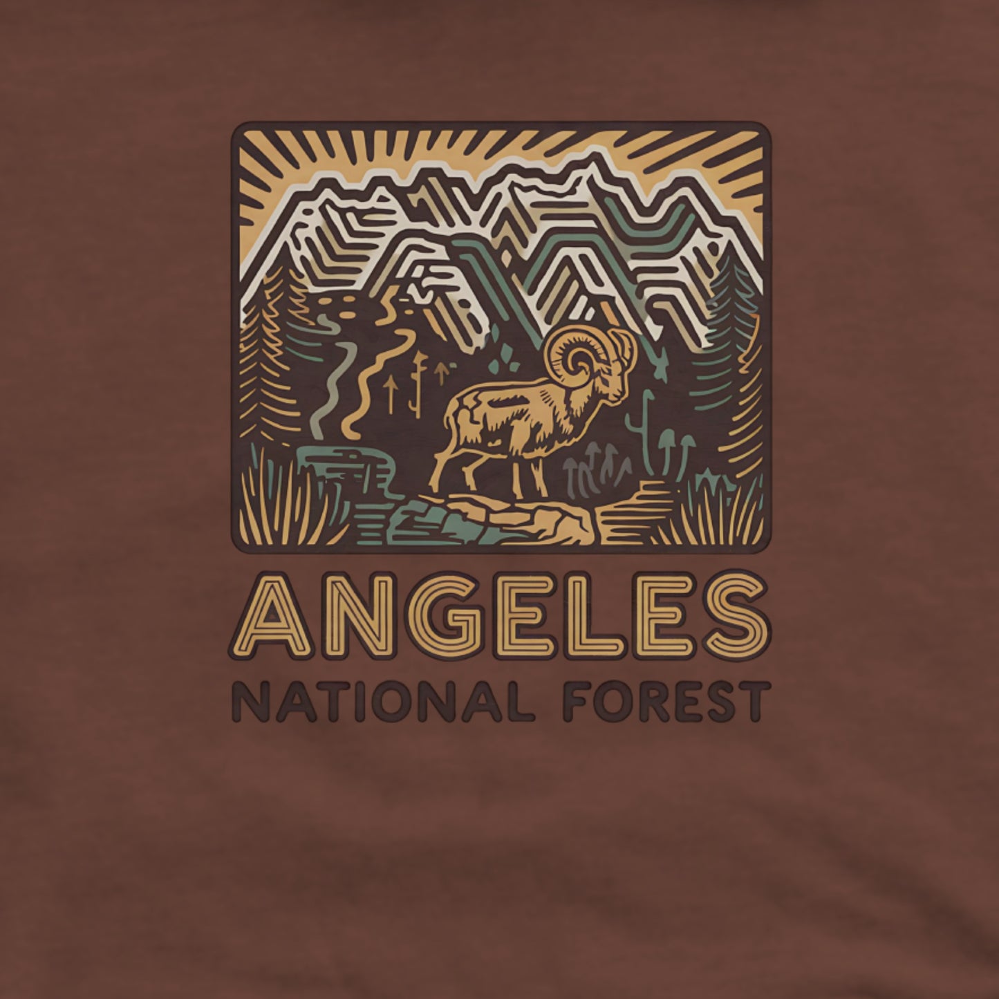 Angeles National Forest Hoodie Adventure and Outdoors Themed Hoodie