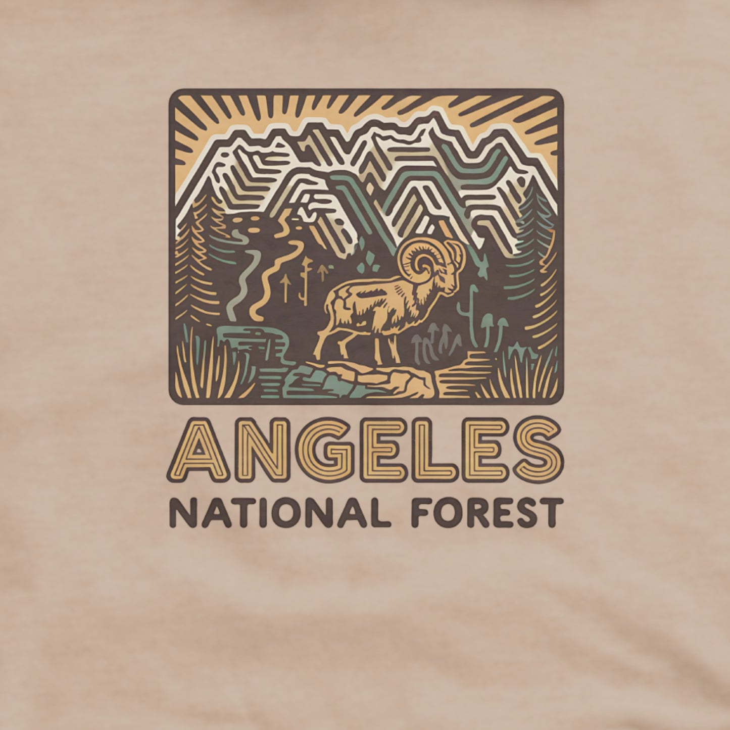 Angeles National Forest Hoodie Adventure and Outdoors Themed Hoodie