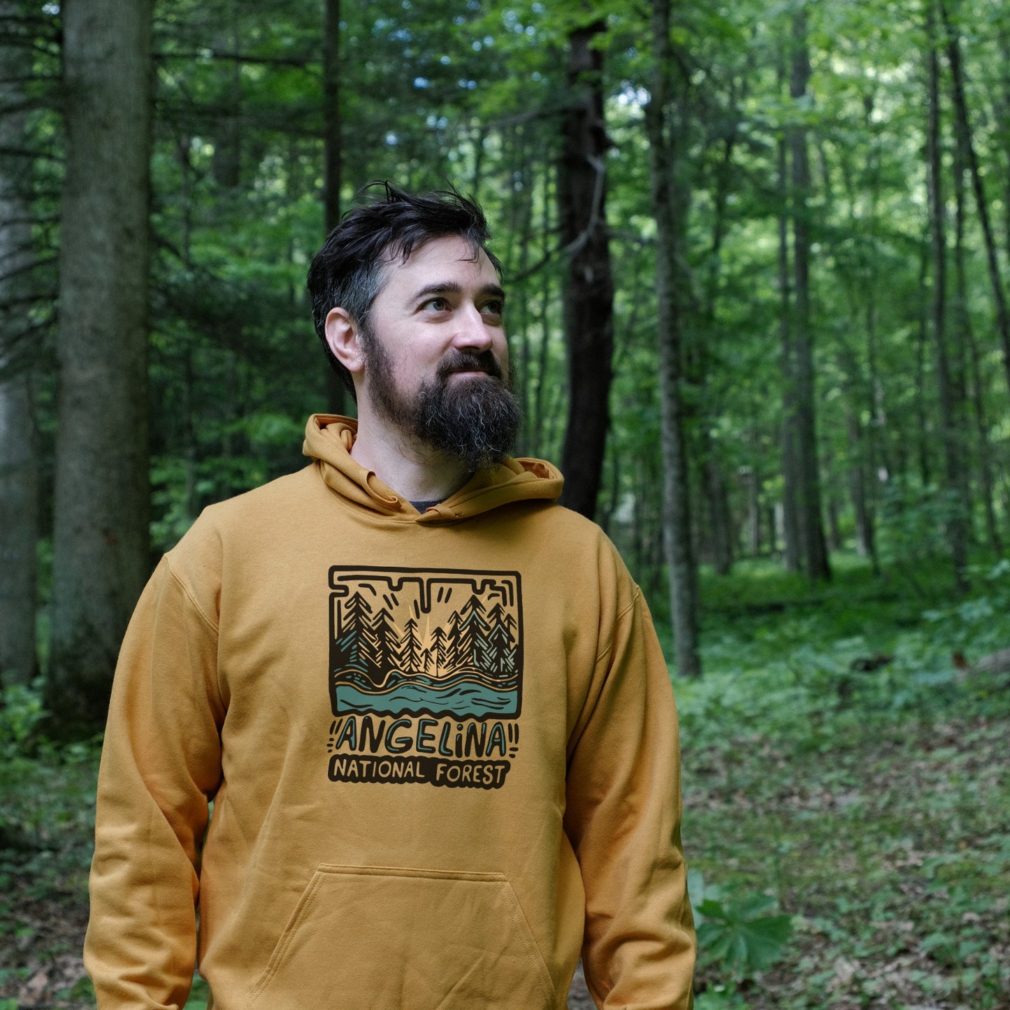 Angelina National Forest Hoodie Adventure and Outdoors Themed Hoodie