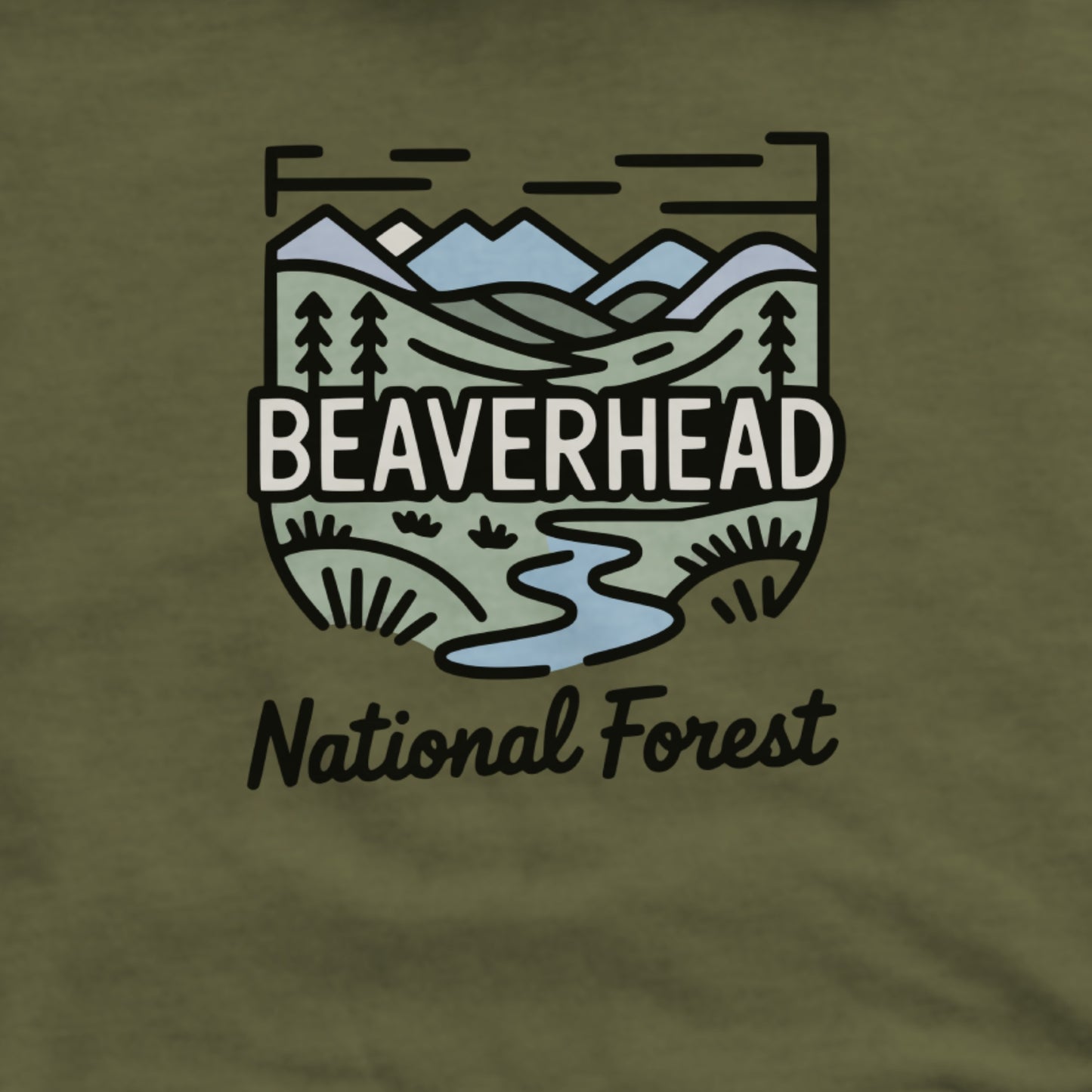 Beaverhead National Forest Hoodie Adventure and Outdoors Themed Hoodie