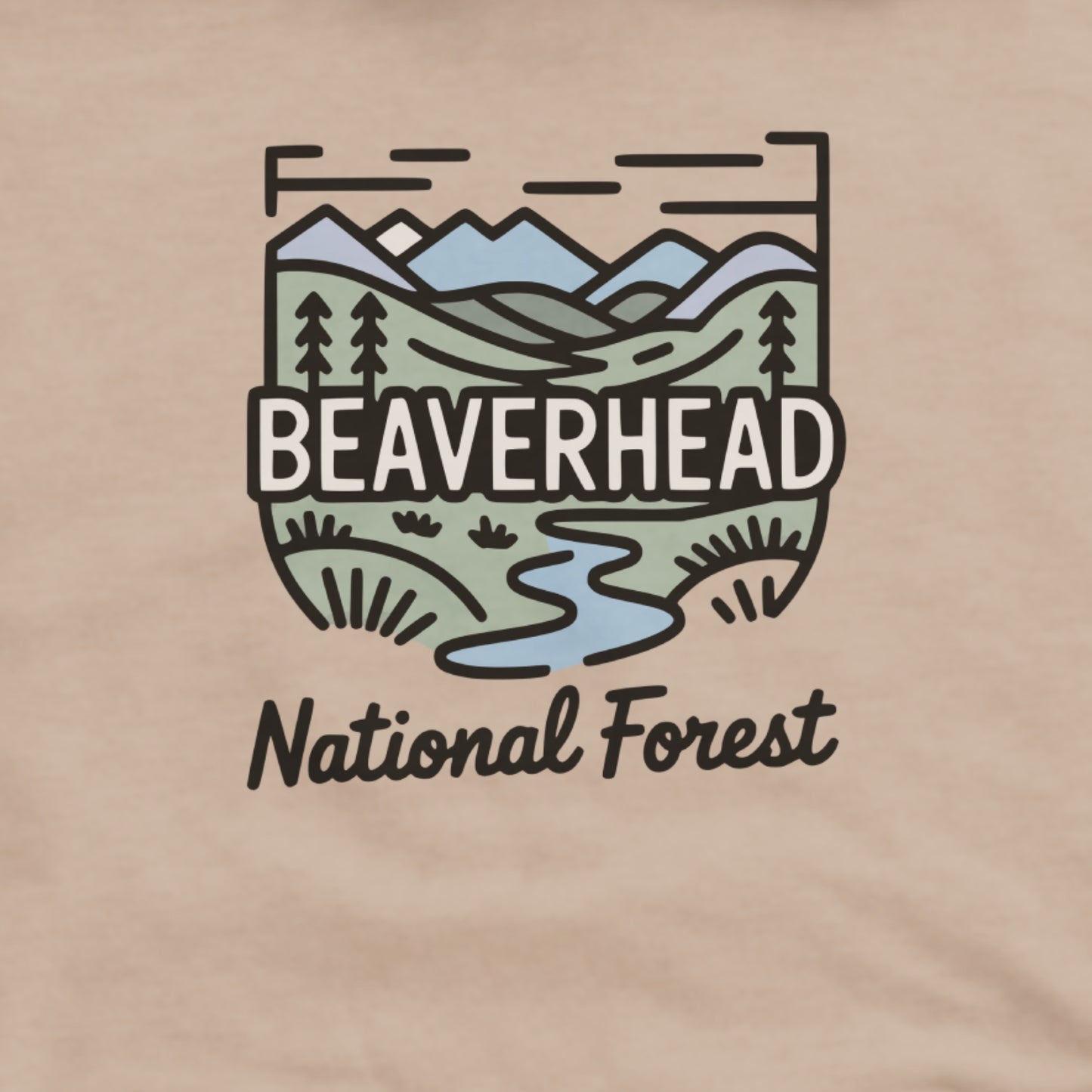 Beaverhead National Forest Hoodie Adventure and Outdoors Themed Hoodie