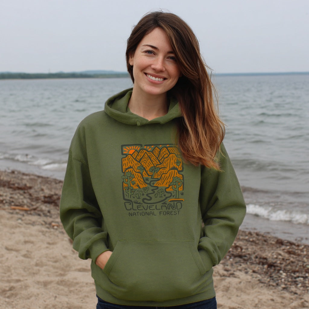 Cleveland National Forest Hoodie Adventure and Outdoors Themed Hoodie