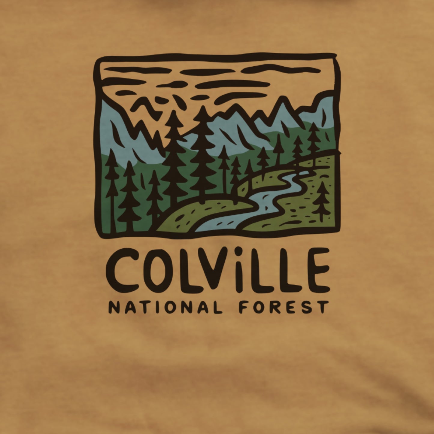 Colville National Forest Hoodie Adventure and Outdoors Themed Hoodie