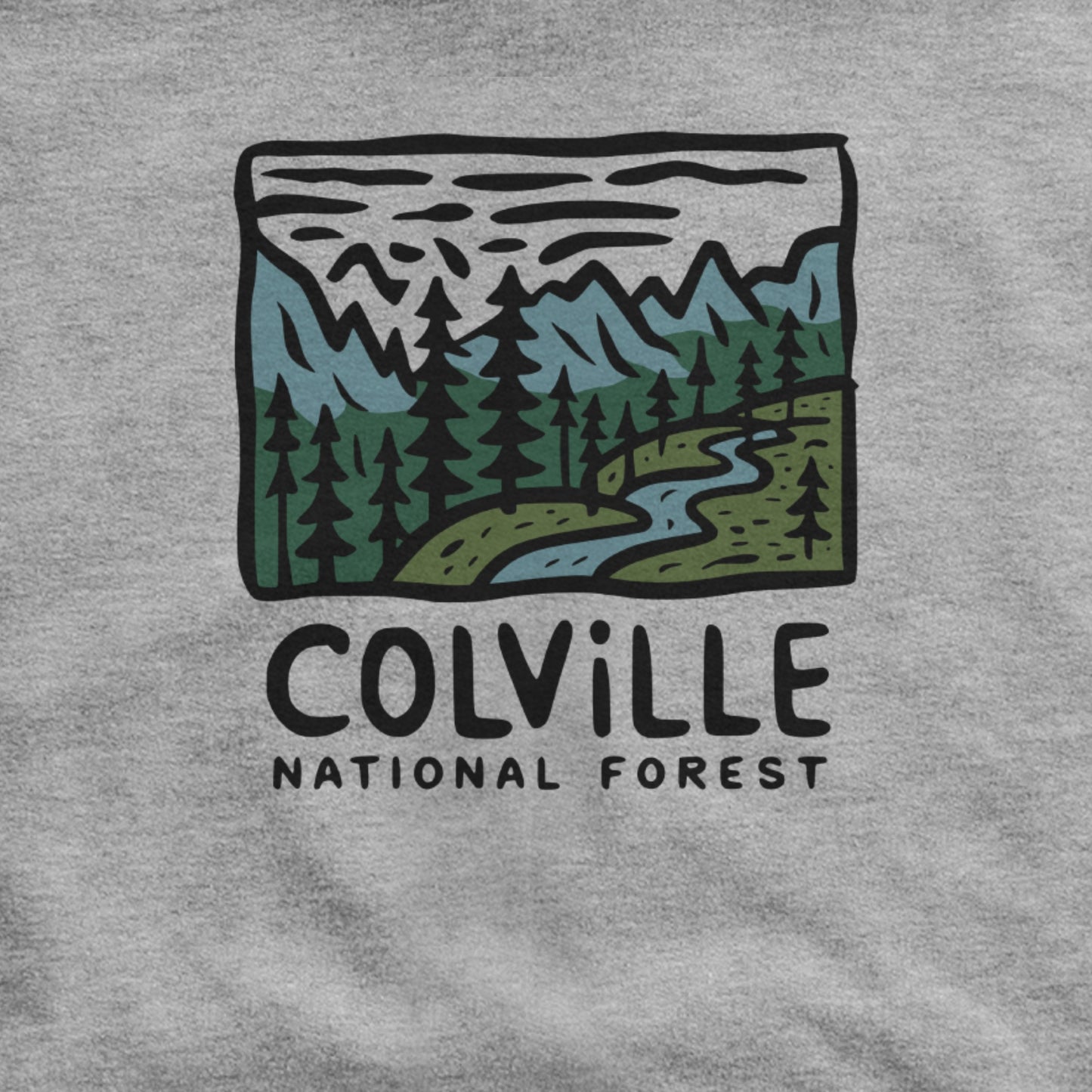 Colville National Forest Hoodie Adventure and Outdoors Themed Hoodie