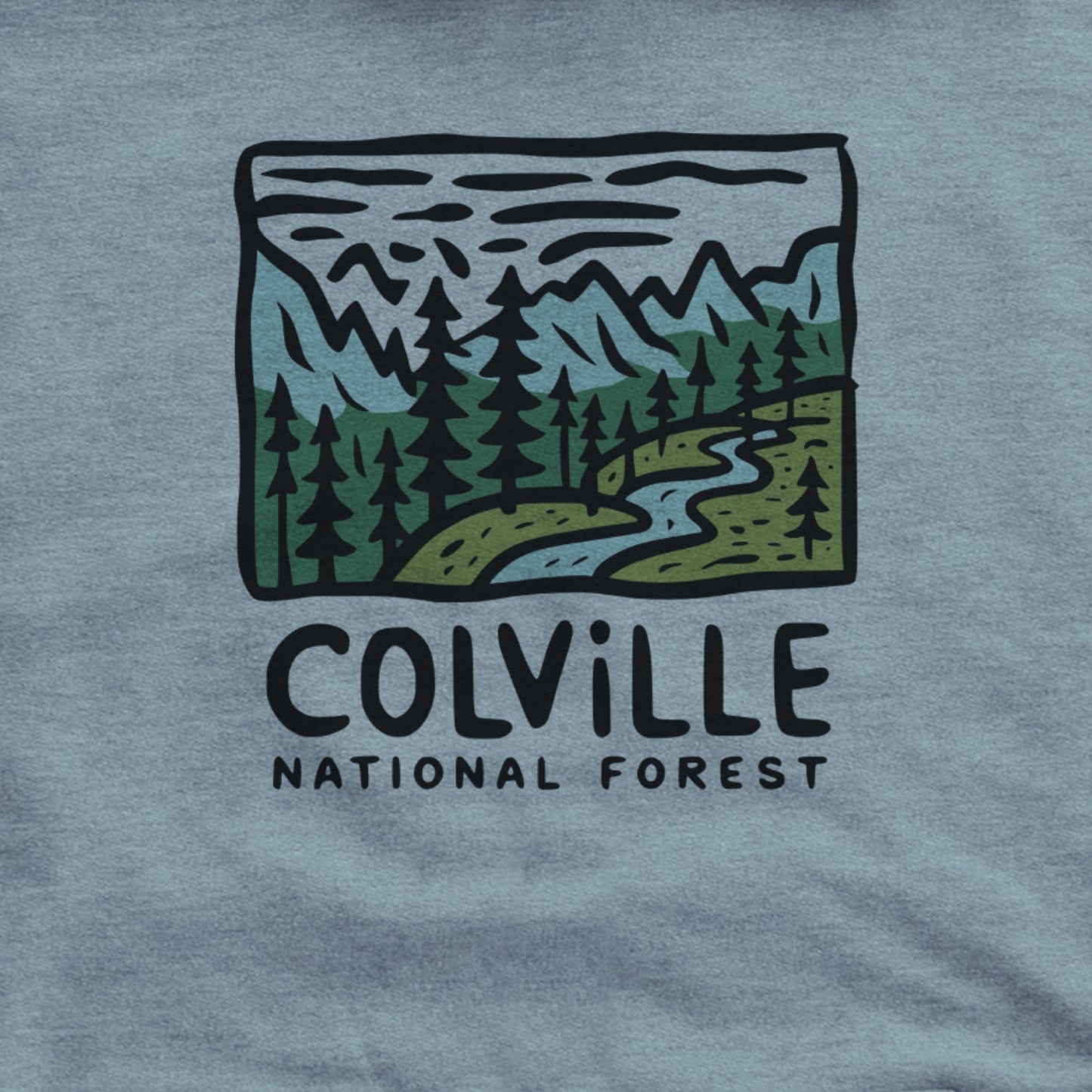 Colville National Forest Hoodie Adventure and Outdoors Themed Hoodie