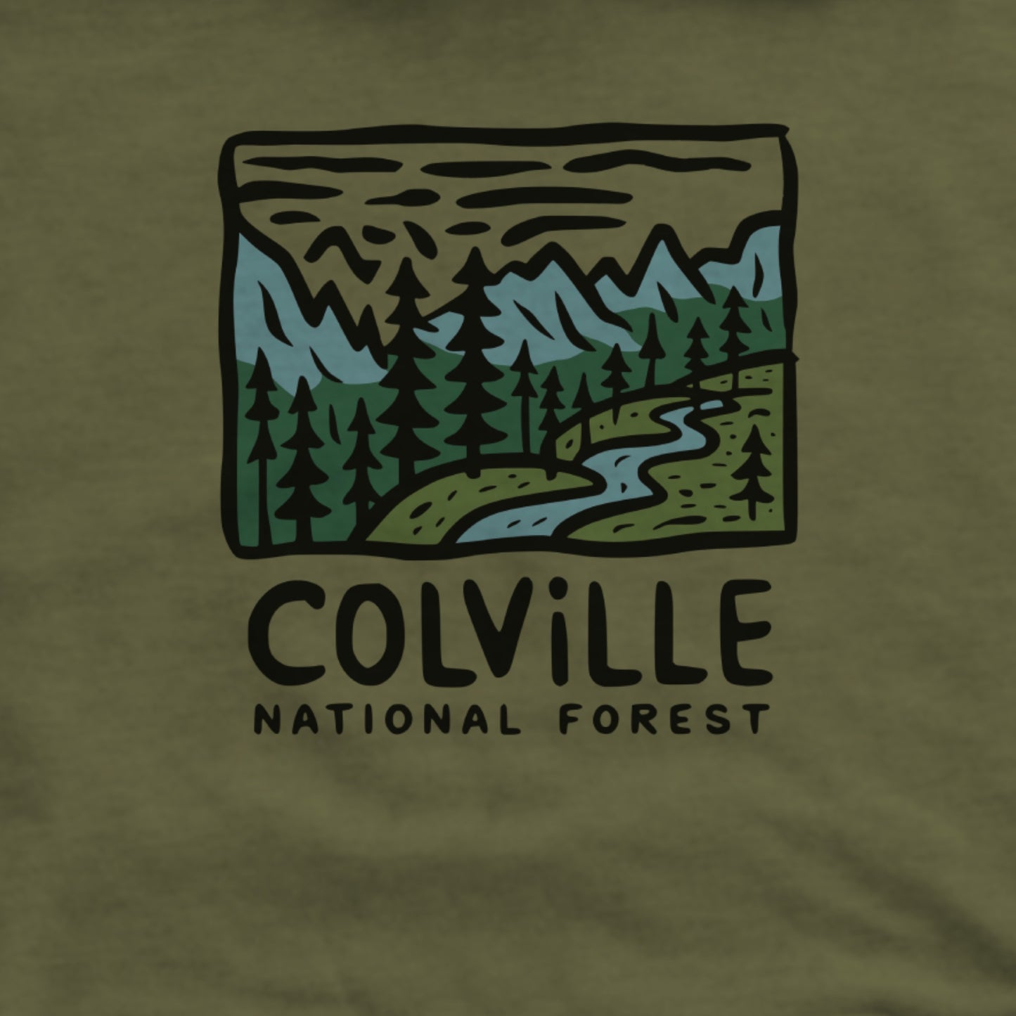 Colville National Forest Hoodie Adventure and Outdoors Themed Hoodie