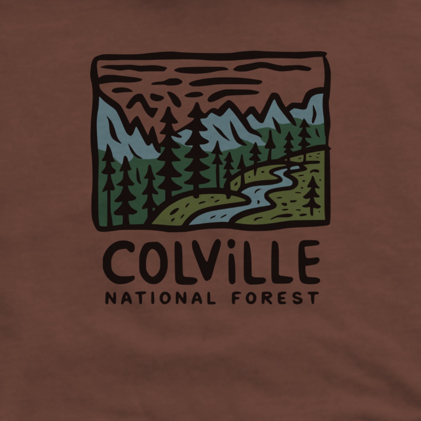 Colville National Forest Hoodie Adventure and Outdoors Themed Hoodie
