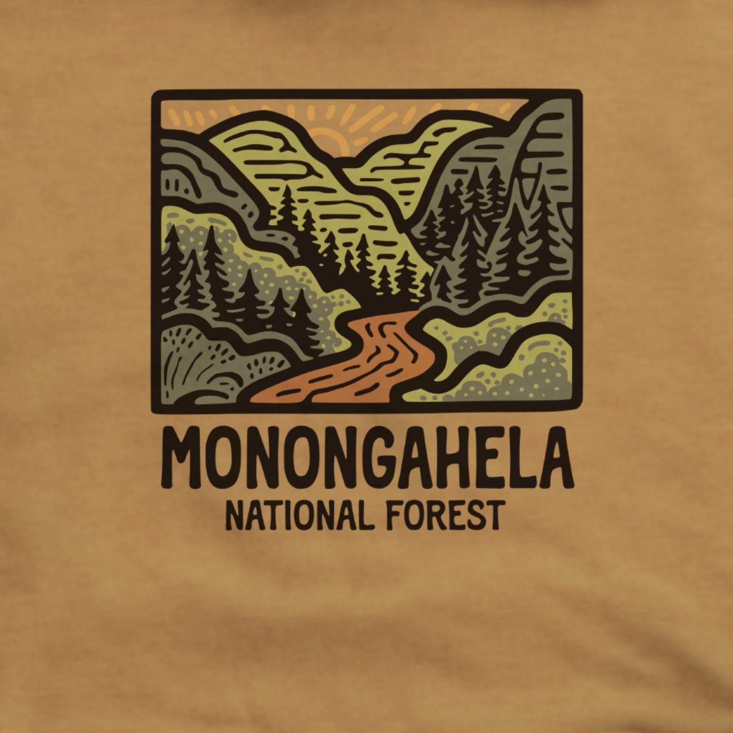 Monongahela National Forest Hoodie Adventure and Outdoors Themed Hoodie