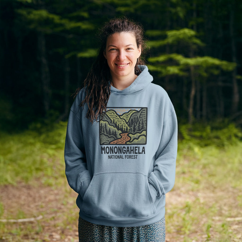 Monongahela National Forest Hoodie Adventure and Outdoors Themed Hoodie