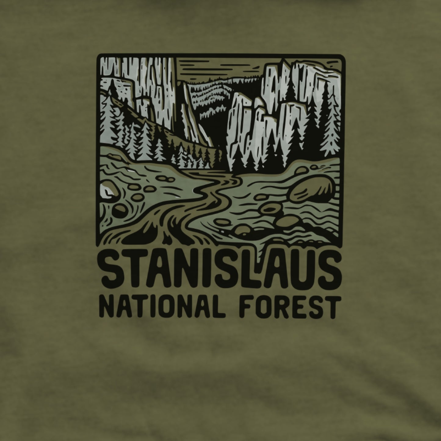 Stanislaus National Forest Hoodie Adventure and Outdoors Themed Hoodie