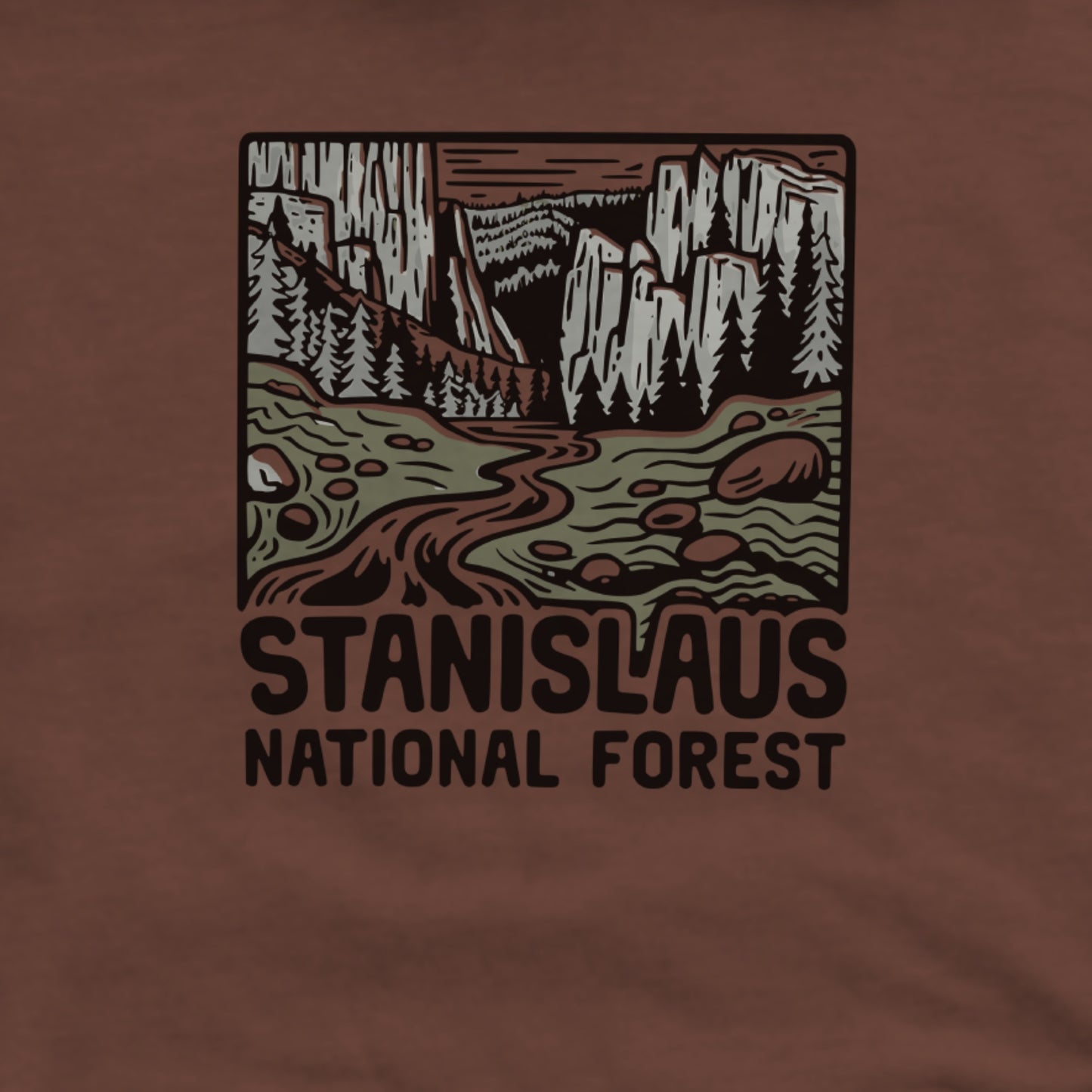 Stanislaus National Forest Hoodie Adventure and Outdoors Themed Hoodie