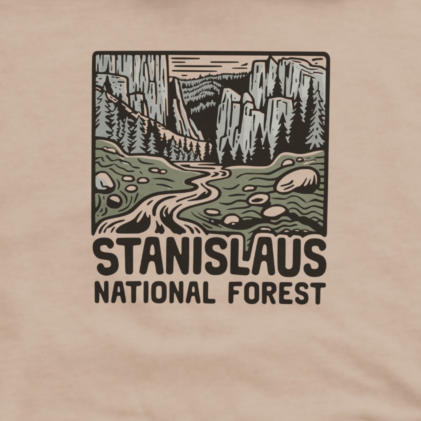 Stanislaus National Forest Hoodie Adventure and Outdoors Themed Hoodie