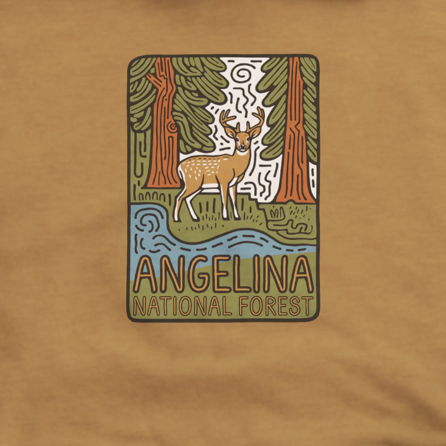Angelina National Forest Hoodie Adventure and Outdoors Themed Hoodie