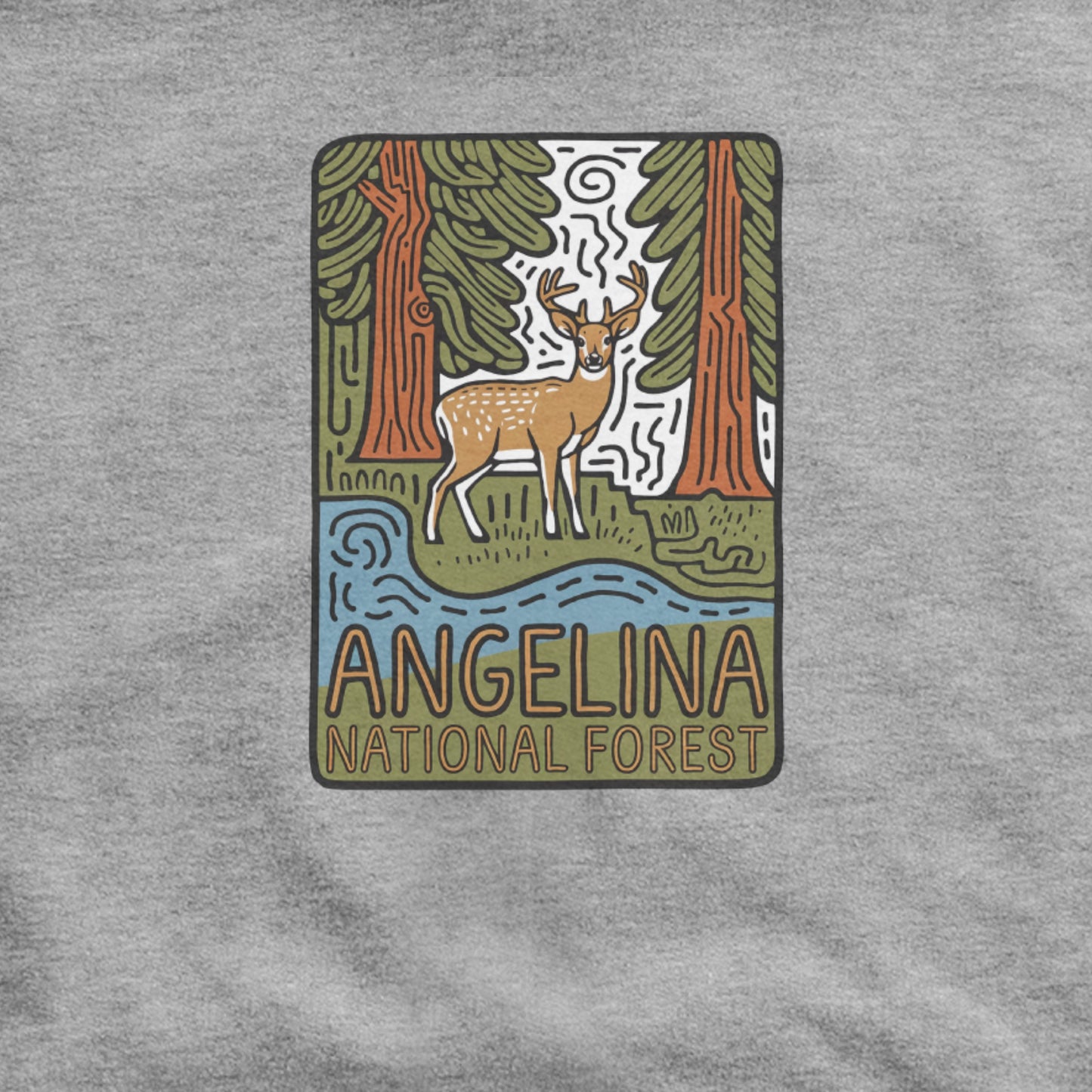 Angelina National Forest Hoodie Adventure and Outdoors Themed Hoodie
