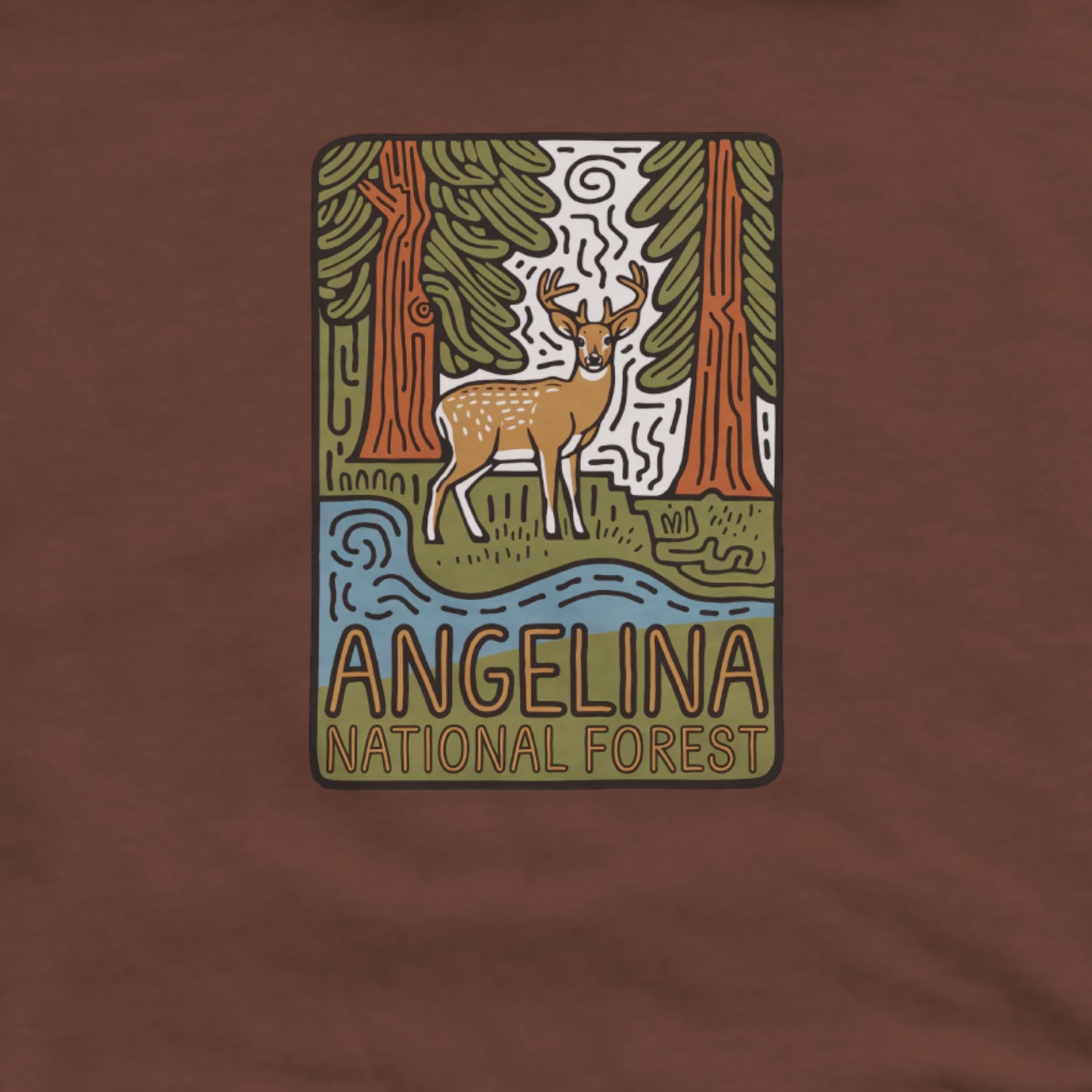 Angelina National Forest Hoodie Adventure and Outdoors Themed Hoodie