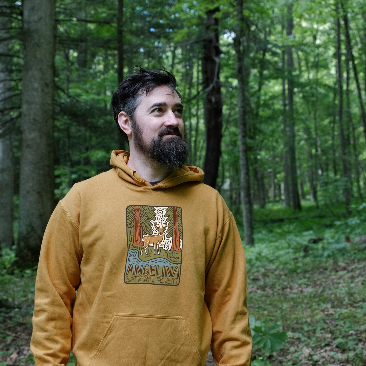 Angelina National Forest Hoodie Adventure and Outdoors Themed Hoodie