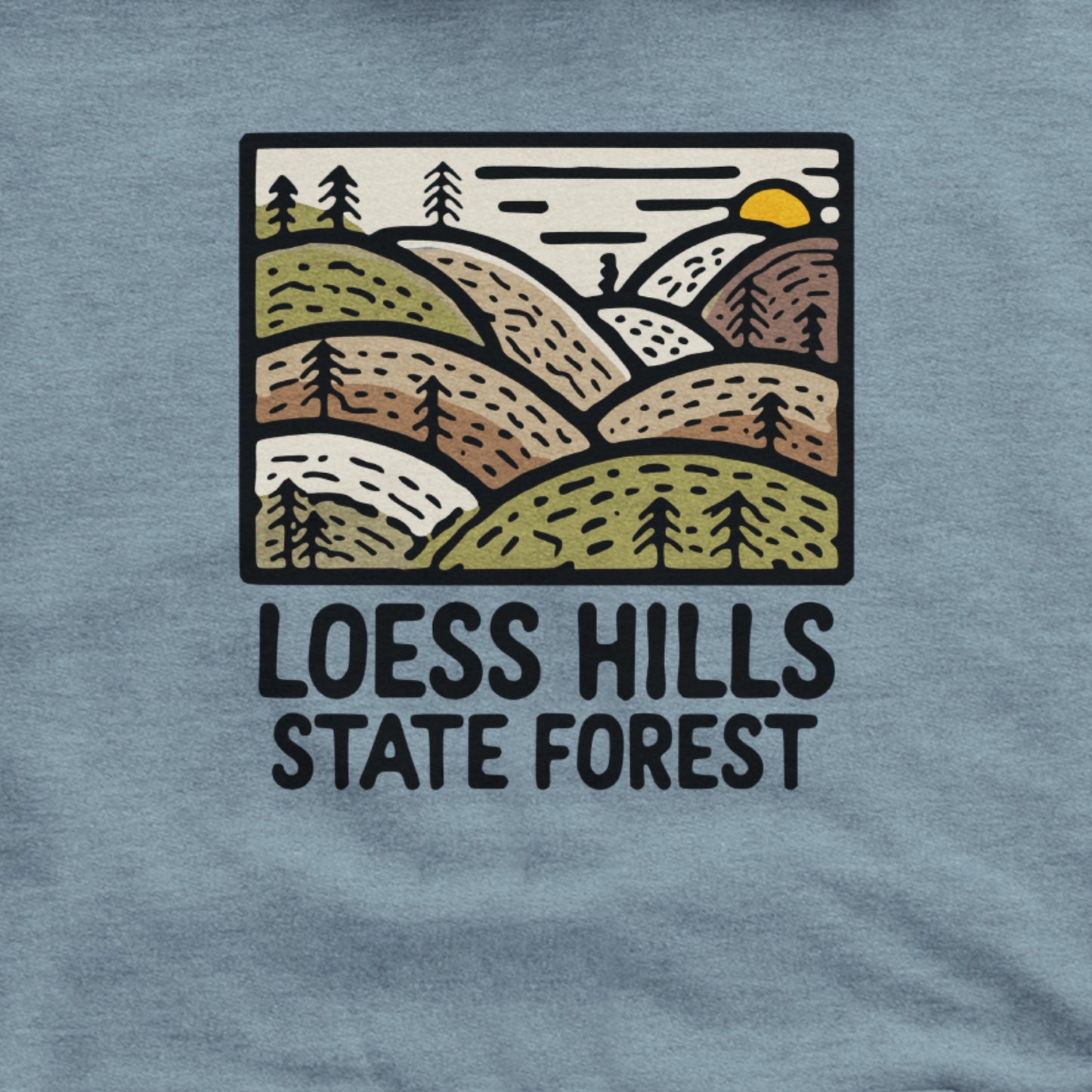 Loess Hills State Forest Hoodie Adventure and Outdoors Themed Hoodie