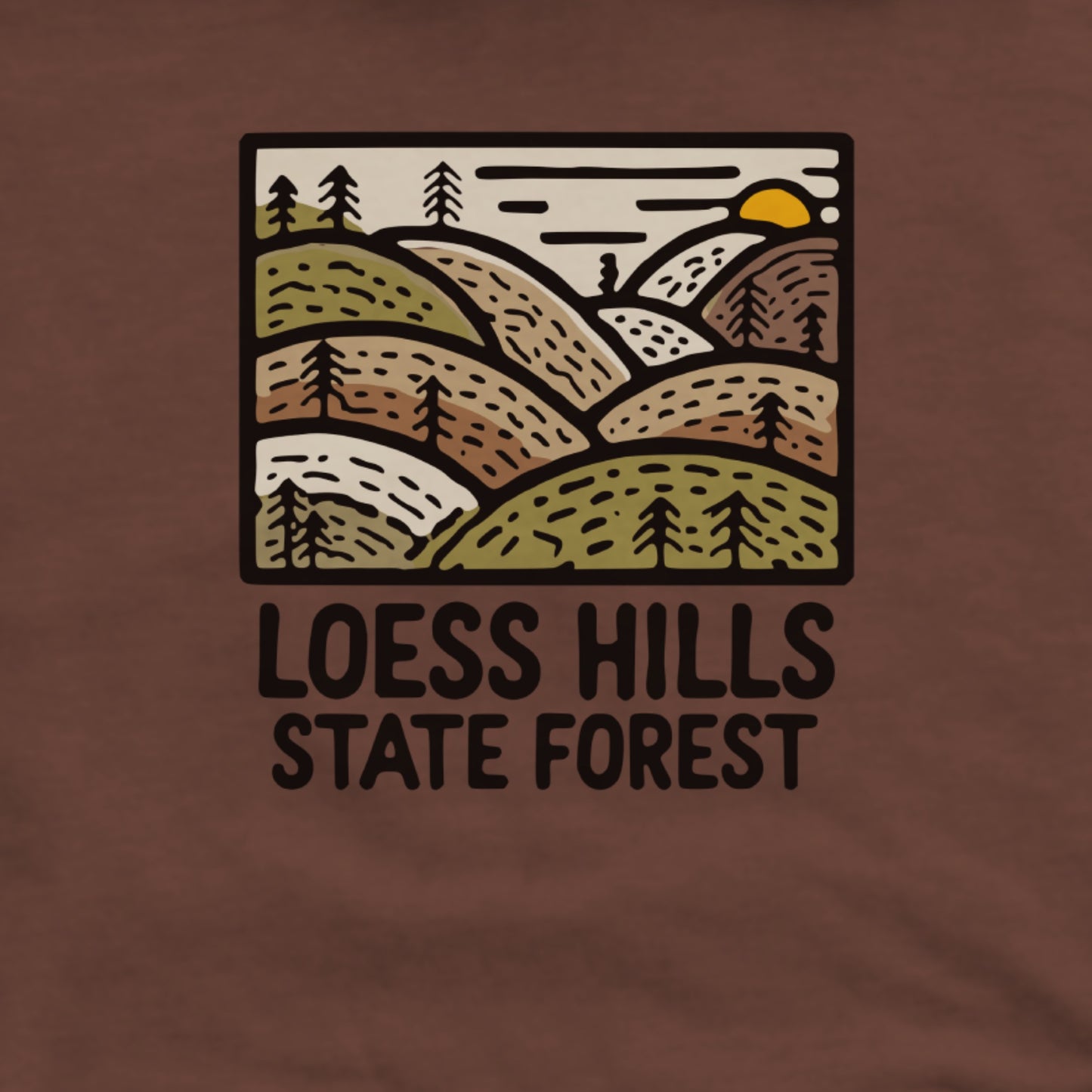 Loess Hills State Forest Hoodie Adventure and Outdoors Themed Hoodie
