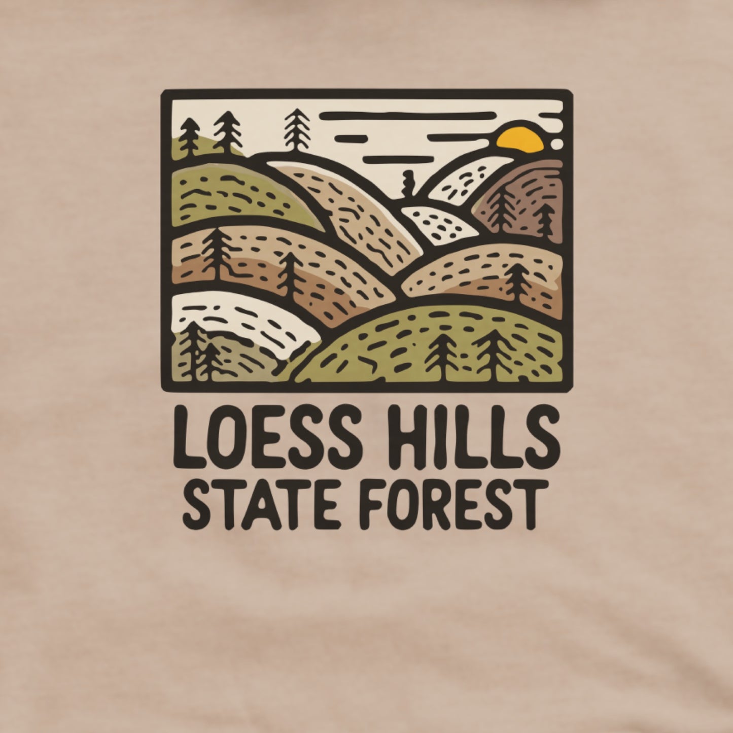 Loess Hills State Forest Hoodie Adventure and Outdoors Themed Hoodie