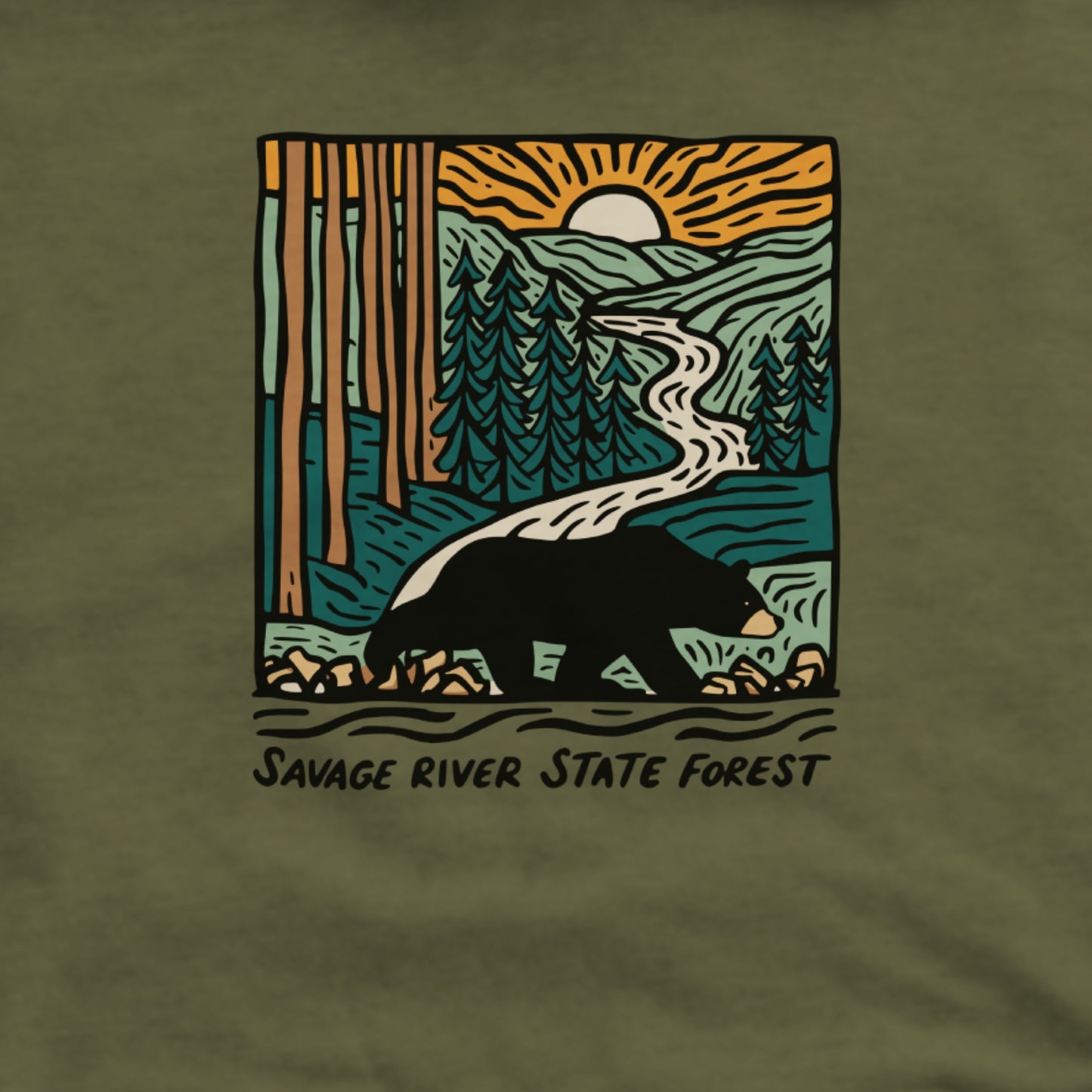 Savage River State Forest Hoodie Adventure and Outdoors Themed Hoodie