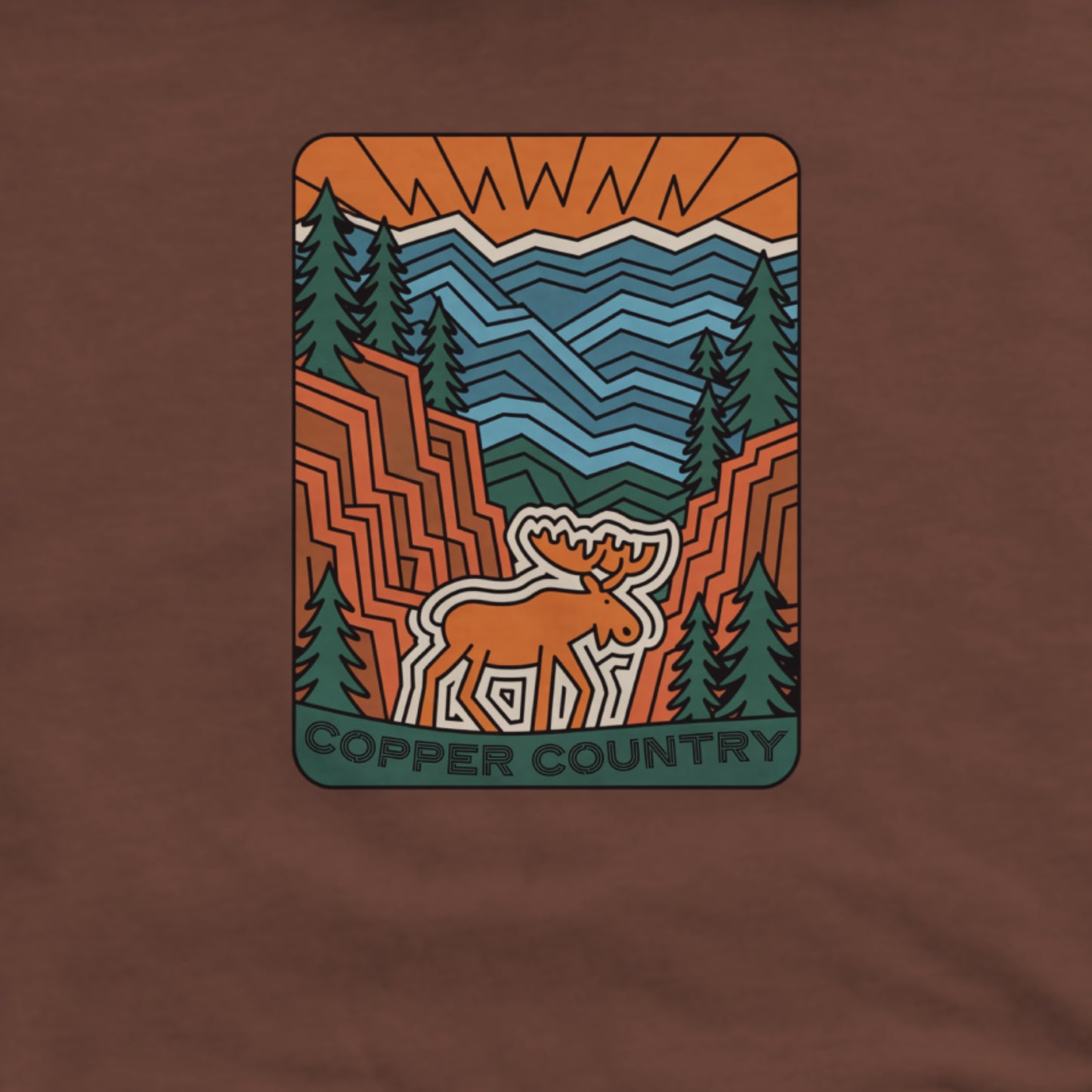 Copper Country State Forest Hoodie Adventure and Outdoors Themed Hoodie