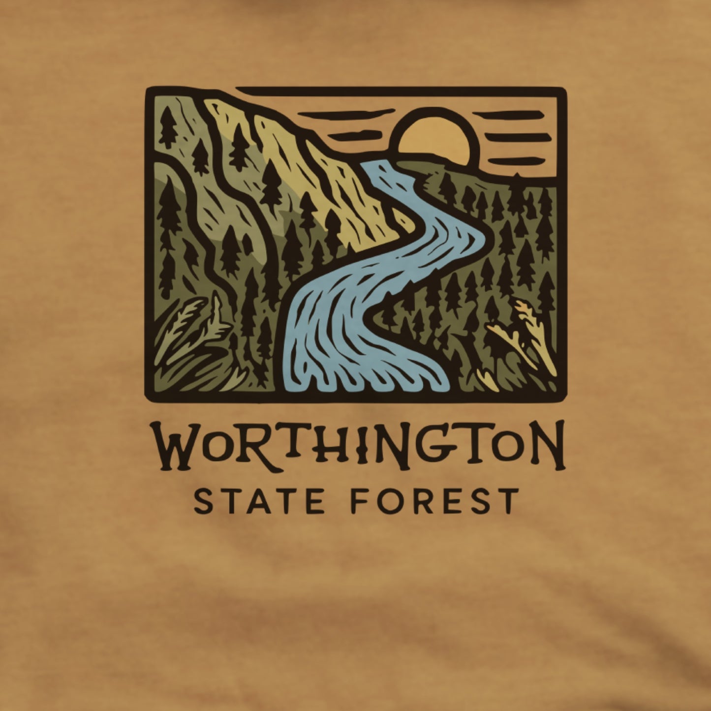 Worthington State Forest Hoodie Adventure and Outdoors Themed Hoodie